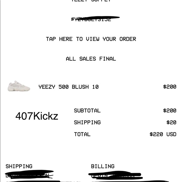 ADIDAS YEEZY 500 BLUSH DB2980 - Picture 7 of 8